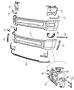 Diagram Bumper, Front. for your Chrysler 300 M