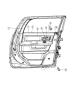 Diagram Rear Door Trim Panels. for your 2002 Chrysler 300 M