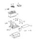 Battery, Tray And Support. Diagram