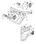 Diagram Rear Door, Hardware Components, Half Door. for your 2000 Chrysler 300 M