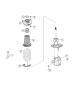 Diagram Suspension, Front. for your 1999 Chrysler 300 M