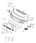 Diagram Fascia, Front. for your 2021 Jeep RENEGADE Limited 1.3L Turbo I4