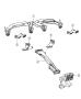 Image of ADAPTER, DUCT. Air Duct, Demister. Export, Left, Right.  [INSTRUMENT PANEL PARTS. image for your 2004 Chrysler 300 M