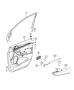 Diagram Front Door Trim Panels. for your Chrysler 300 M