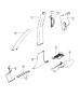 Diagram Interior Moldings and Pillars. for your Chrysler 300 M