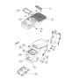 Diagram Floor Console Rear [2ND ROW CONSOLE W/ARMREST and STORAGE]. for your 2000 Chrysler 300 M