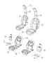 Diagram Front Seat - Bucket - Trim Code [PREM LEATHER TRIMMED BUCKET SEATS]. for your 2000 Chrysler 300 M