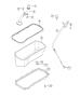 Diagram Engine Oil Pan, Engine Oil Level Indicator And Related Parts 3.0L Diesel. for your 1999 Chrysler 300 M