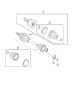 Boot Kit, Halfshaft. Diagram