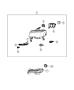 Diagram Lamps, Front for your 2004 Chrysler 300 M