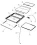 Sunroof Glass and Component Parts. Diagram