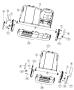 Crew Cab - Rear Seat Hardware - Split Seat. Diagram