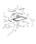 Diagram Sunroof Glass and Component Parts. for your 2000 Chrysler 300 M