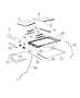 Sunroof Glass and Component Parts. Diagram