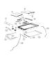 Sunroof Glass and Component Parts. Diagram