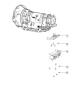 Diagram Transmission Support 4WD. for your 2002 Chrysler 300 M