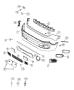 Diagram Fascia, Front for your 2021 Jeep RENEGADE Limited 1.3L Turbo I4 AWD