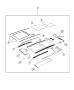 Diagram Sunroof and Component Parts. for your 2002 Chrysler 300 M