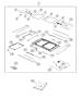 Diagram Sunroof and Component Parts. for your 2018 Jeep Grand Cherokee