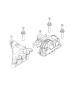 Diagram Engine Mounting Left Side 2.4L. for your 2000 Chrysler 300 M