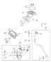 Diagram Engine Oil Heat Exchanger, Adapter And Hoses/Tubes 5.7L. for your 2001 Chrysler 300 M