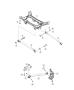 Diagram Crossmember, Links, 4x4. for your 2003 Chrysler 300 M