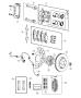 Diagram Brakes, Front. for your 2002 Chrysler 300 M