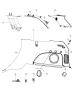 Diagram Quarter Trim Panel. for your 2000 Chrysler 300 M