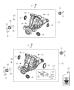 Diagram Axle Assembly and Components. for your 2020 Dodge Durango SRT Hellcat