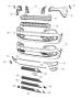 Diagram Fascia, Front-Trailhawk. for your 2018 Jeep Cherokee Latitude Plus 3.2L V6 A/T 4X4