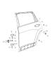 Diagram Rear Door, Shell and Hinges. for your 1999 Chrysler 300 M