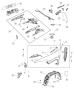 Diagram Front Fenders and Shields. for your 2018 Jeep Cherokee Latitude Plus 3.2L V6 A/T 4X4