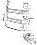 Diagram Bumper, Front. for your Chrysler 300 M