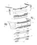 Diagram Fascia, Rear. for your 1998 Jeep Wrangler