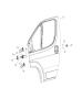 Diagram Front Door, Shell and Hinges. for your Chrysler 300 M