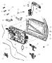 Diagram Front Door, Hardware Components. for your 2002 Chrysler 300 M