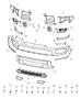 Diagram Fascia, Front, [MCS] Or [Black Powder Coated Front Bumper]. for your 2004 Chrysler 300 M