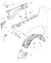 Diagram Front Fenders. for your 2000 Chrysler 300 M