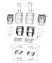 Diagram Front Seat - Bucket - Trim Code [AL]. for your Chrysler 300 M