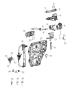 Rear Door, Hardware Components, Full Door. Diagram