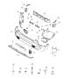 Diagram Fascia, Rear. for your 2004 Chrysler 300 M