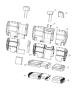 Diagram Rear Seat - Split Seat - Trim Code [D5]. for your Chrysler 300 M