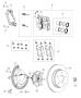 Diagram Brakes, Front. for your 2001 Chrysler 300 M