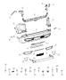 Diagram Rear Fascia, Trailhawk. for your 2019 Jeep Cherokee LATITUDE 2.4L I4 AWD