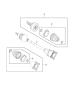 Diagram Shafts, Axle. for your 2002 Chrysler 300 M