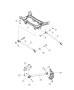 Diagram Crossmember, Links Rear Suspension 4X4. for your 2001 Chrysler 300 M