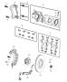 Image of SHIELD. Brake. Left, Right. Export.  [Anti-Lock 4-Wheel-Disc. image for your 2001 Chrysler 300 M