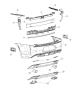 Diagram Fascia, Rear. for your 2016 Jeep Compass