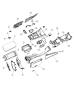 Diagram Floor Console Front [CUF]. for your 1999 Chrysler 300 M