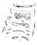 Diagram Cowl and Dash Panel Related Parts. for your 2025 Jeep Gladiator